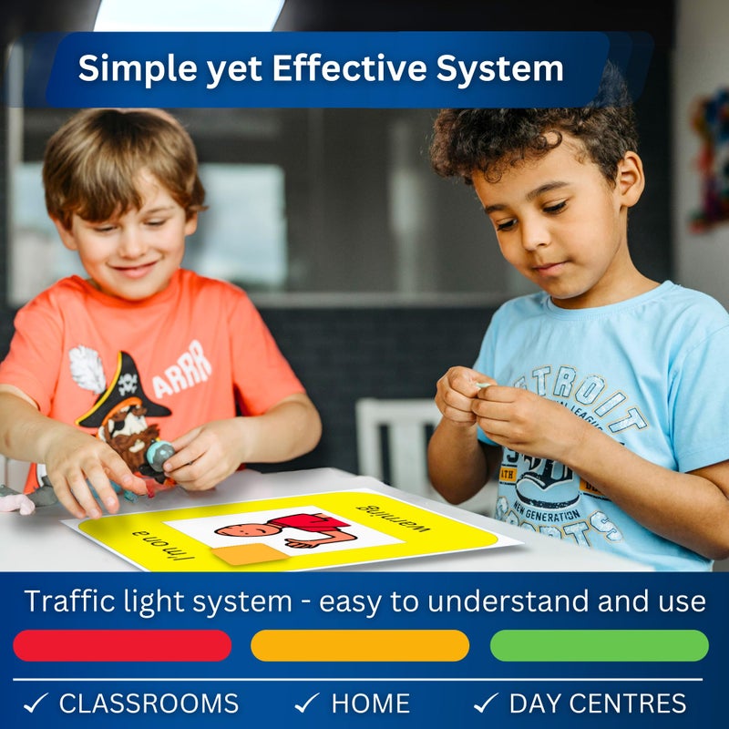 Autism Supplies And Developments Behavior Warning Board Stop Light - Premium Durable Plastic - Red, Amber, Green â€“Preschool Classroom Must Have â€“ABA Therapy Materials â€“Visual Schedule for Kid â€“Autism Learning - Image 4